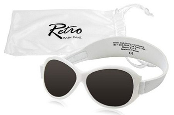 Okulary przeciwsłoneczne UV dzieci 2-5lat RETRO BANZ White
