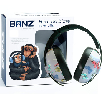 Słuchawki ochronne nauszniki dla dzieci do 3lat BANZ Butterfly