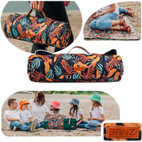 Koc mata piknikowy plażowy na biwak 200x150cm BANZ Jungle Leaf
