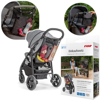 Siatka do wózka uniwersalna, czarna, REER