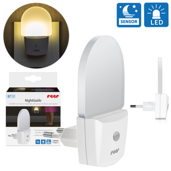 Lampka nocna NightGuide LED czujnik zmierzchu REER